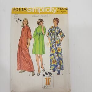 Vintage 1973 Simplicity Robe Cover Up Size Small 8-10 Woman's Sewing Pattern